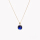 S925 necklace with colorful stone rectangular GB
