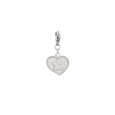 Charm Pendent coração com anjo