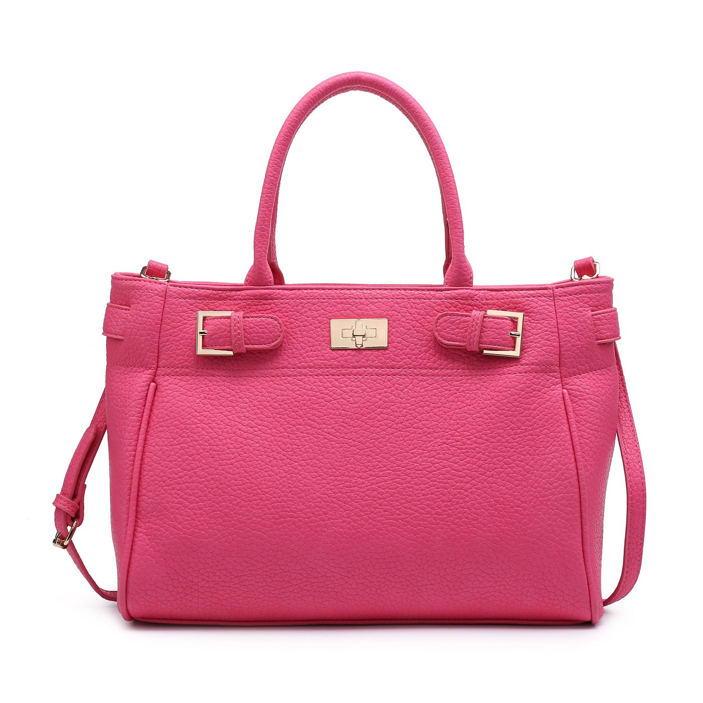 Bolso con asa y detalles dorados GB