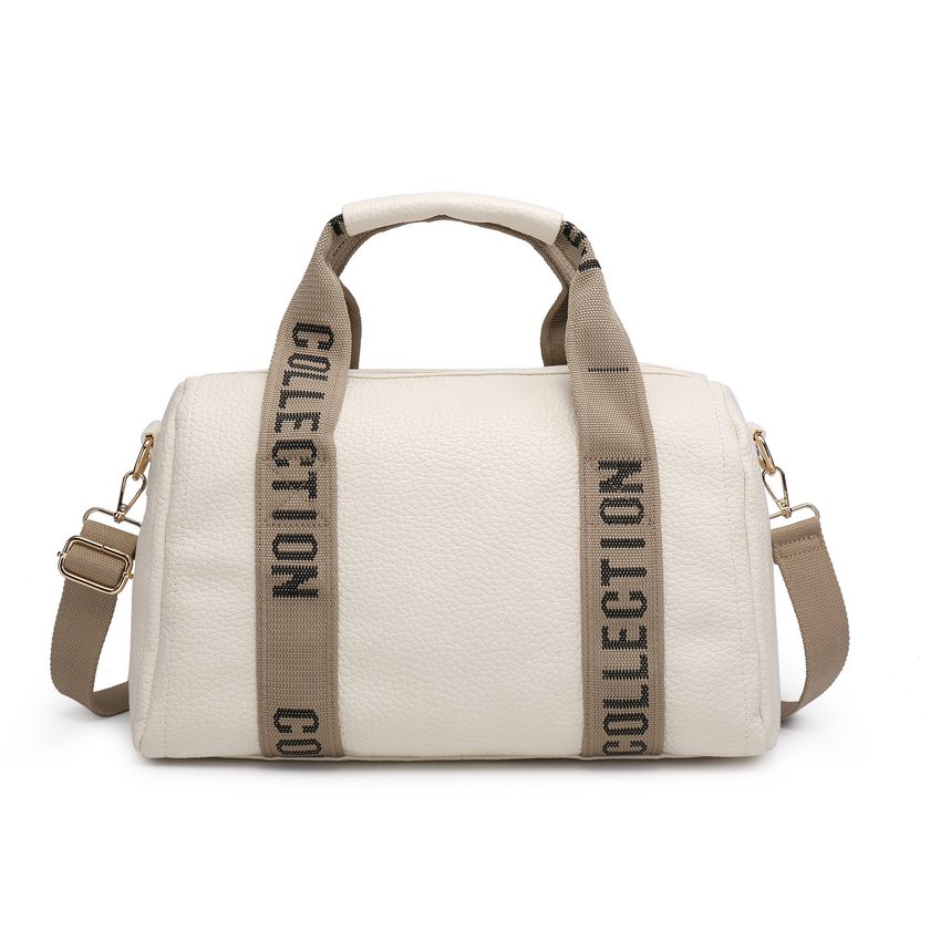 Synthetic travel bag with detail on the handles GB
