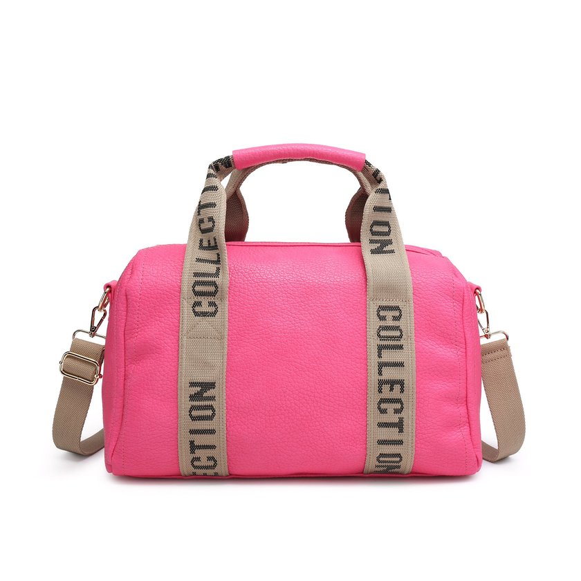 Synthetic travel bag with detail on the handles GB
