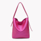 Borsa stile shopper in sintetico metallizzato GB