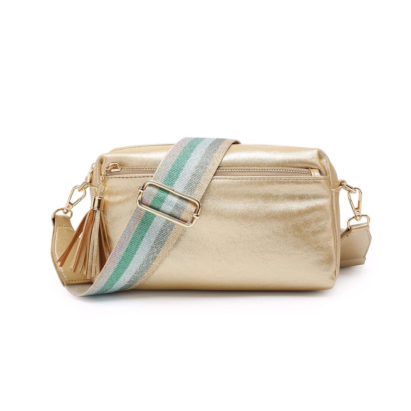 Bolsa crossbody com alça colorida GB