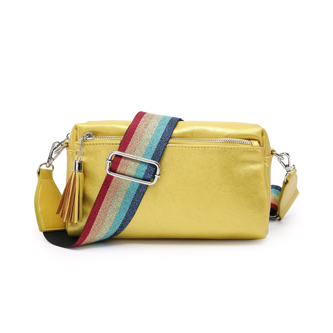 GB colorful strap crossbody bag