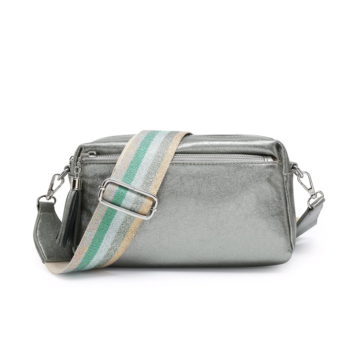 Bolsa crossbody com alça colorida GB