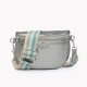 Metallic waist/chest bag with GB detail