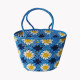 Bolso de playa bohemio de crochet con margaritas GB