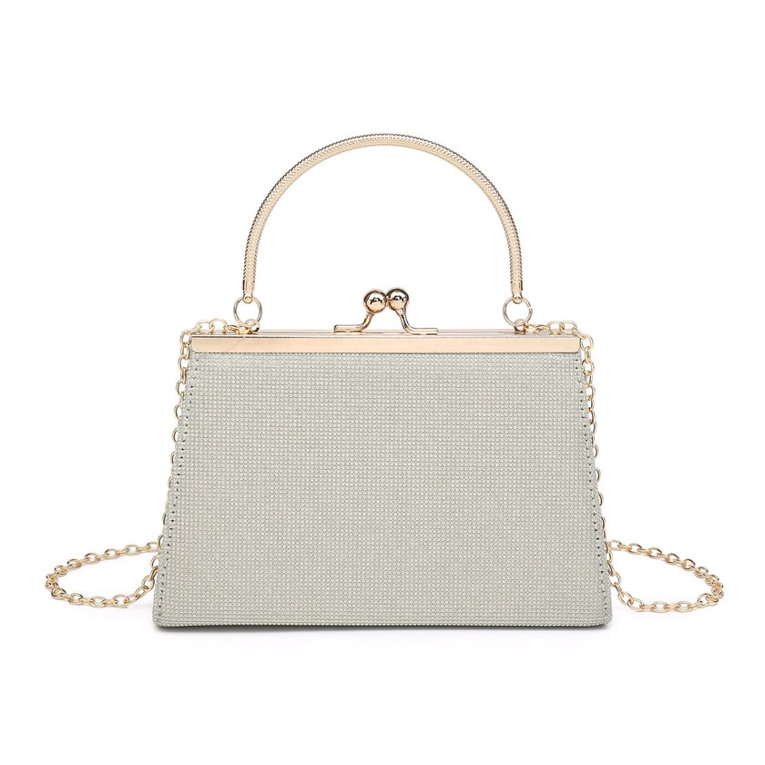 Party bag with snap closure and handle details GB