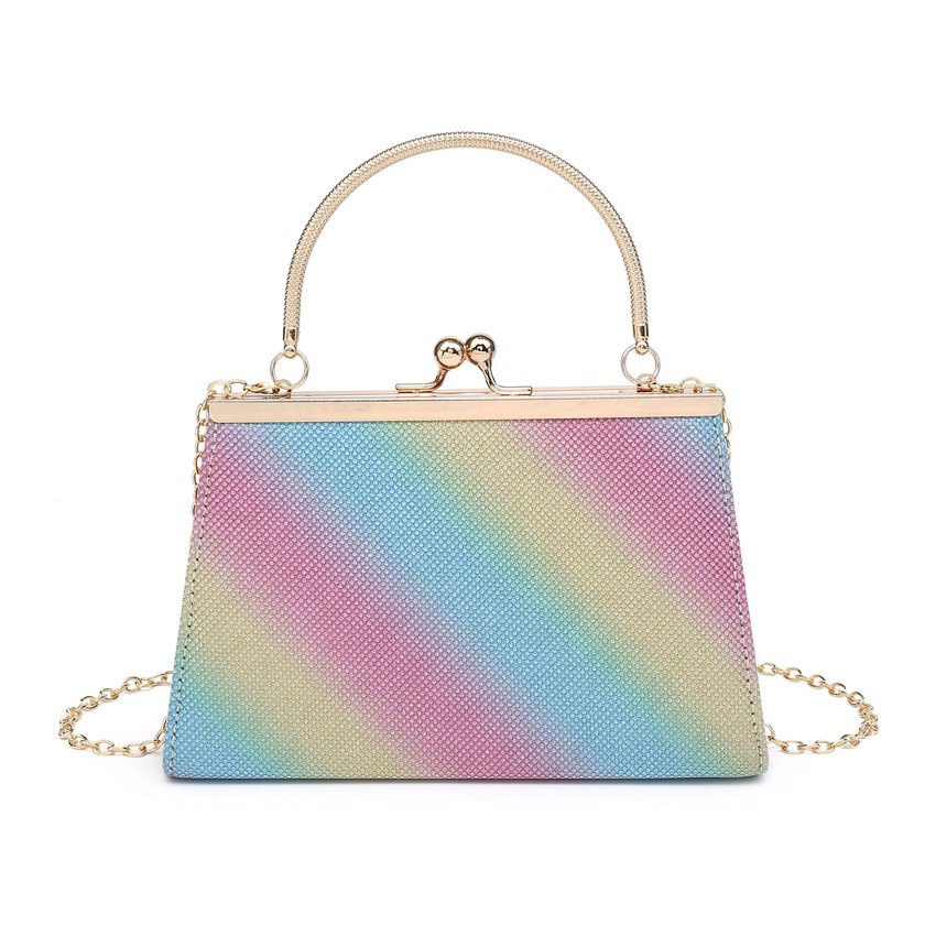 Party bag with snap closure and handle details GB