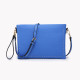 Clutch-style shoulder bag with GB stitching