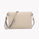 Clutch-style shoulder bag with GB stitching