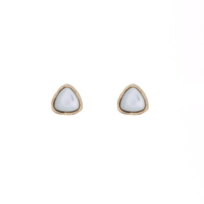 Stainless steel earrings triangular GB