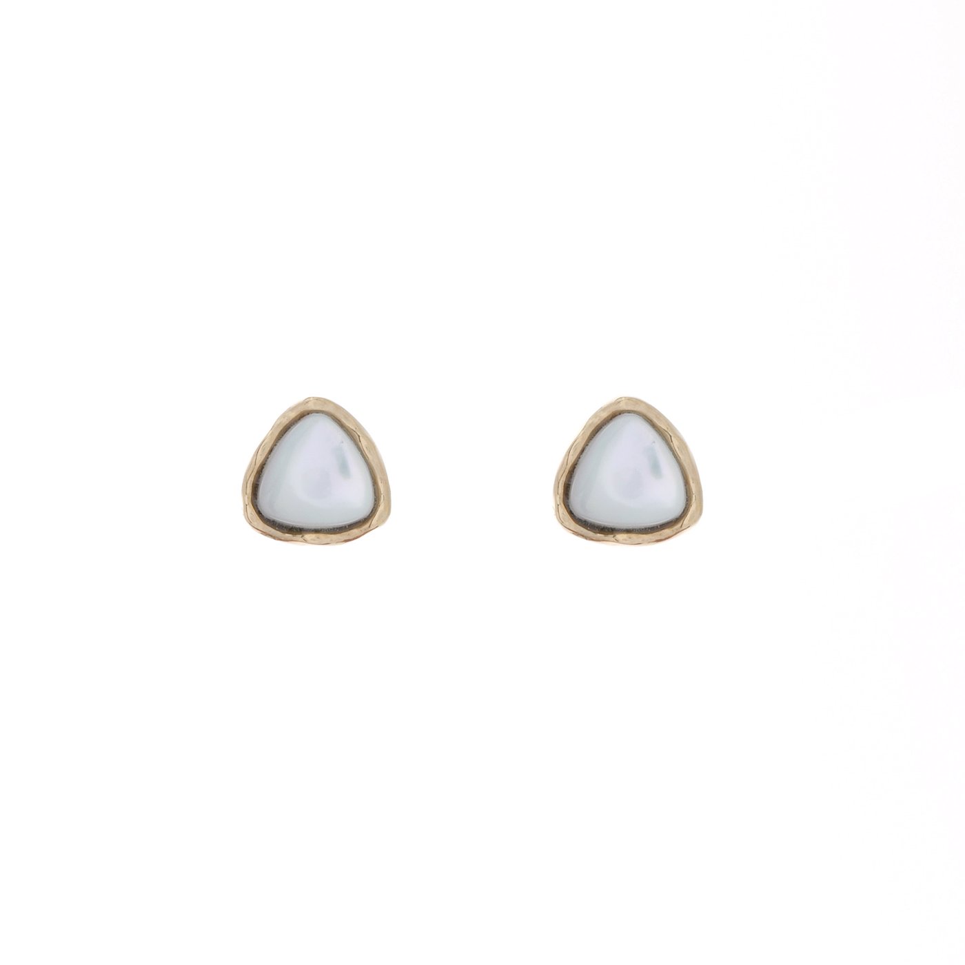 Stainless steel earrings triangular GB