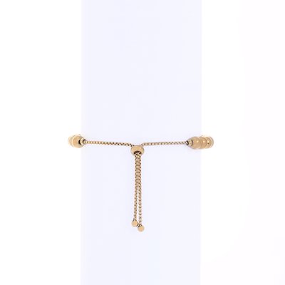 Pulsera ajustable en acero cuadrado GB