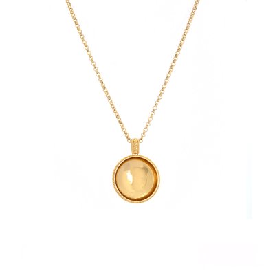 Gold plated necklace big bola de viana GB