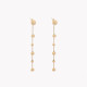 Boucles d&#039;oreilles en acier long boules GB