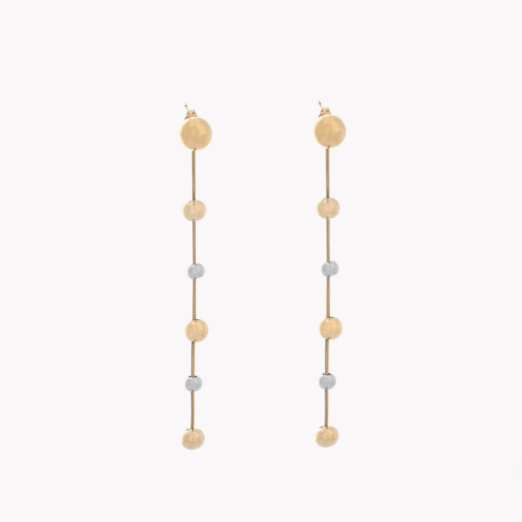 Steel earrings long balls GB