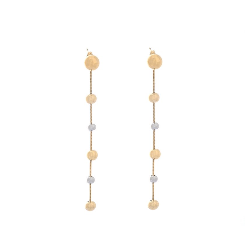 Boucles d'oreilles en acier long boules GB