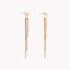 Boucles d&#039;oreilles en acier long simple GB