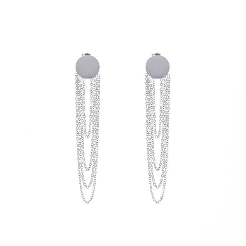 Boucles d'oreilles en acier long boule GB