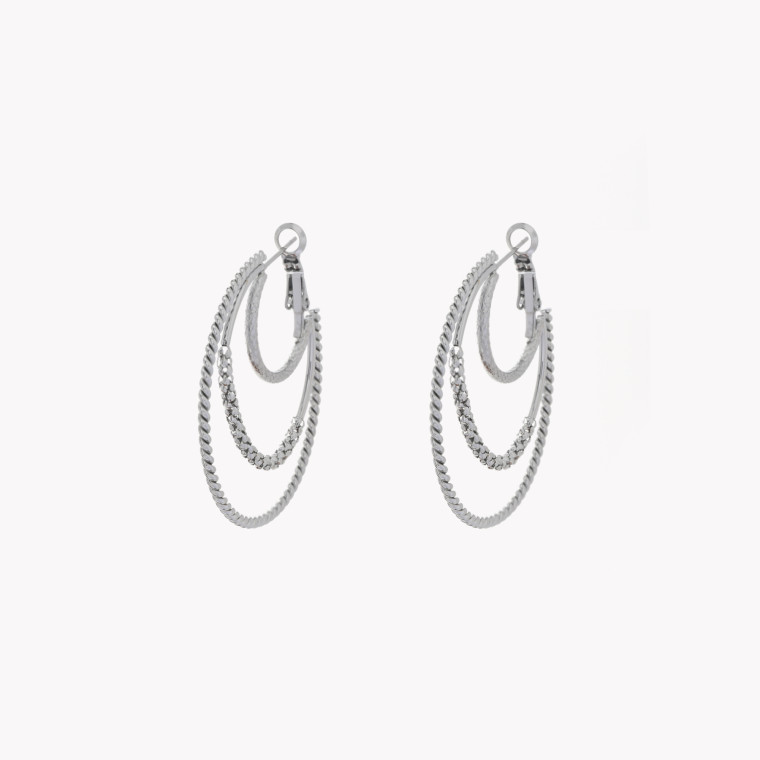 Twisted stainless steel hoops GB