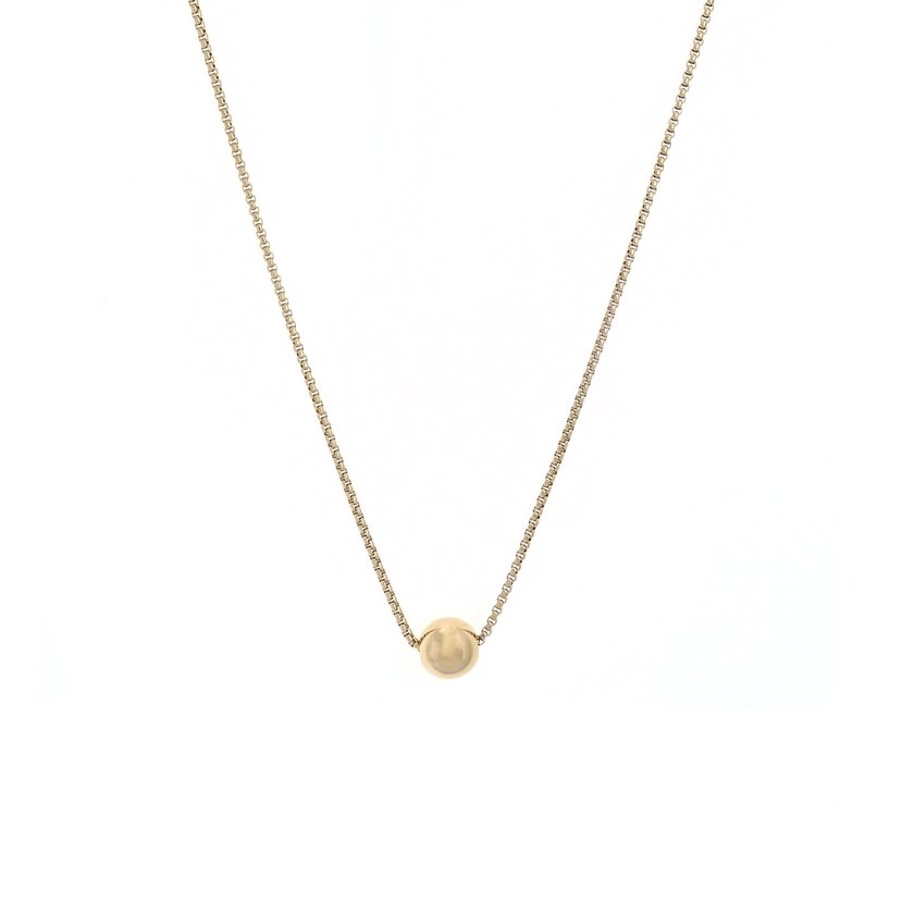 Steel necklace basic balls GB