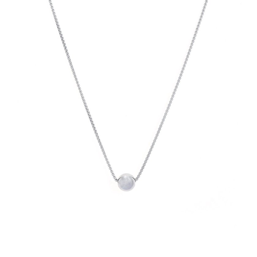 Steel necklace basic balls GB