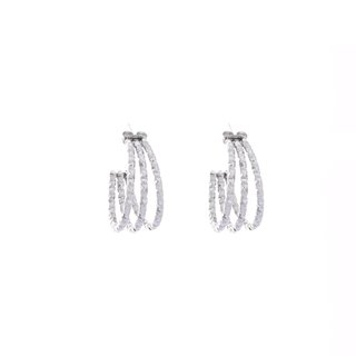 Boucles d'oreilles à anneaux triples GB