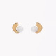 Moon and pearl earrings GB