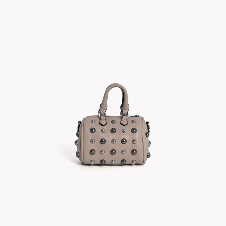 Mini clutch-style crossbody bag with GB studs