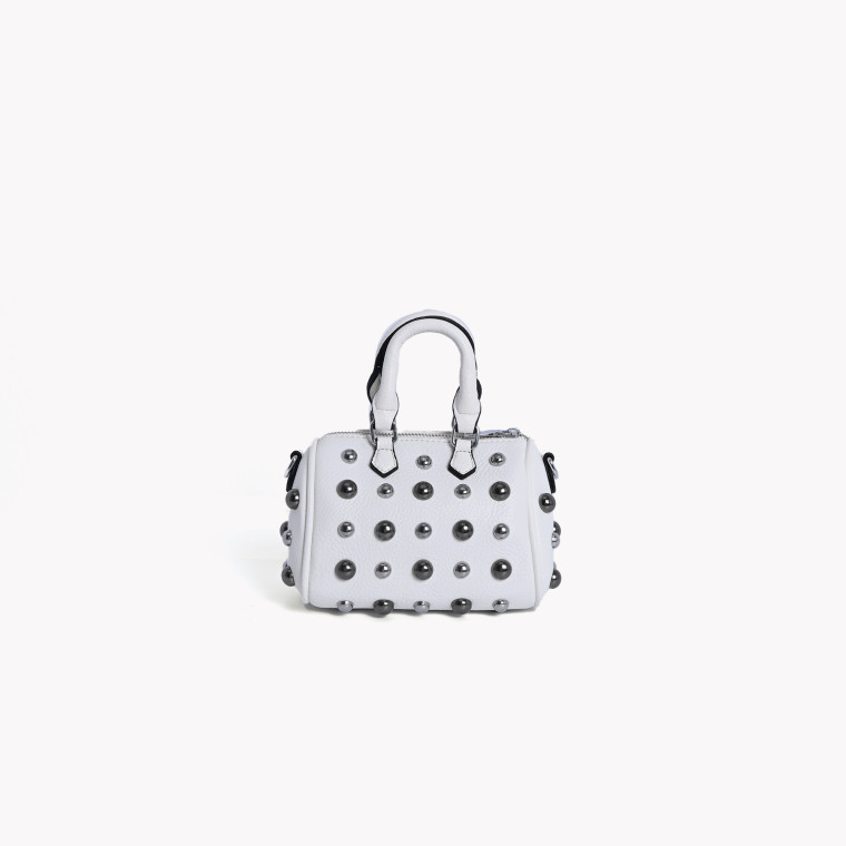 Bolsa mini tiracolo estilo clutch com tachas GB