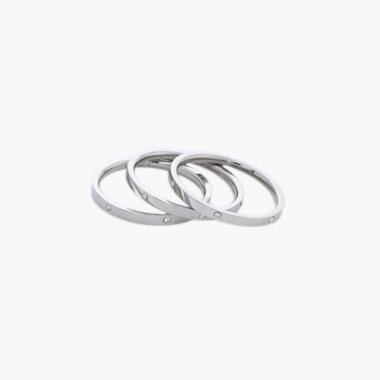 Triple ring in stainless steel GB