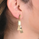 Pendientes acero colgado corazones GB