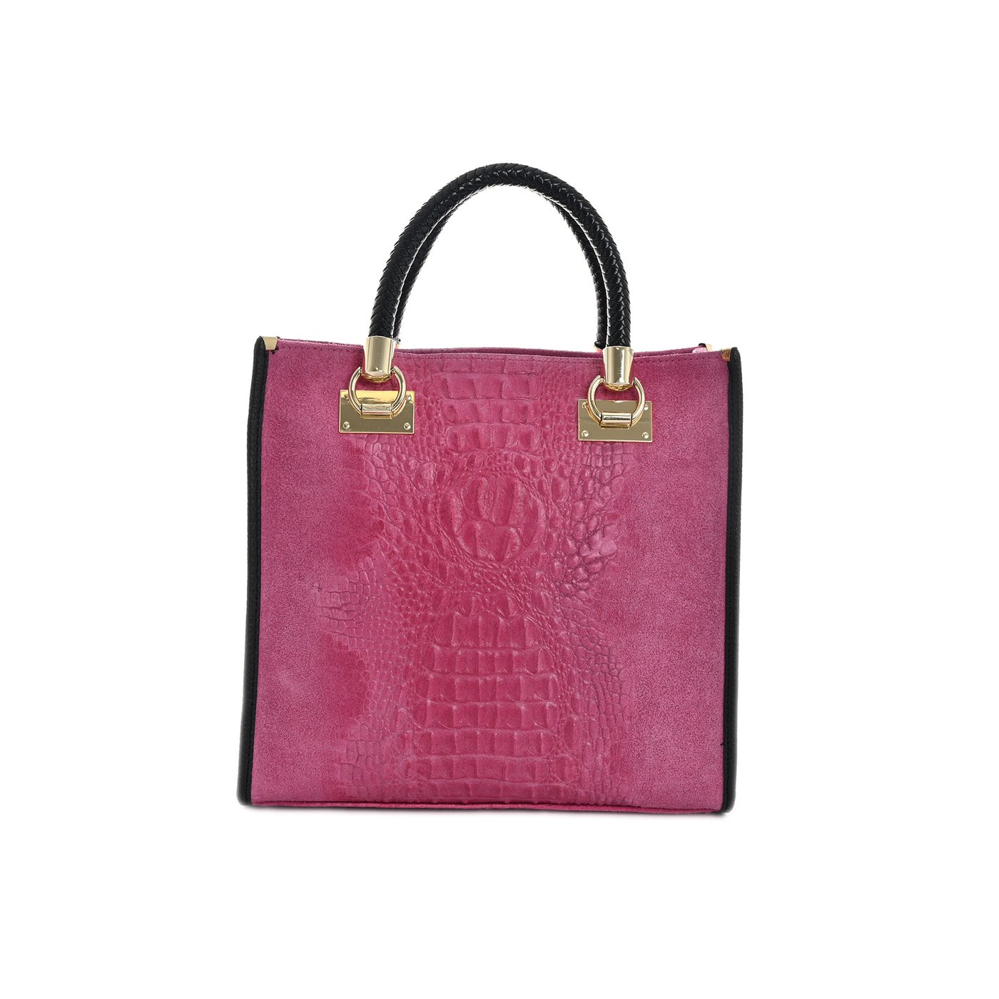 Borsa stile Tote Bag in pelle con texture GB