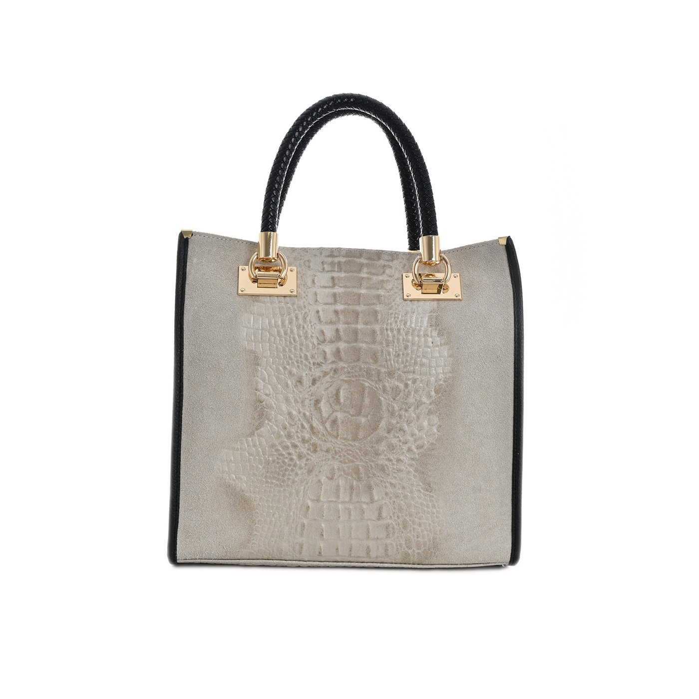 Sac style Tote Bag en cuir avec texture GB