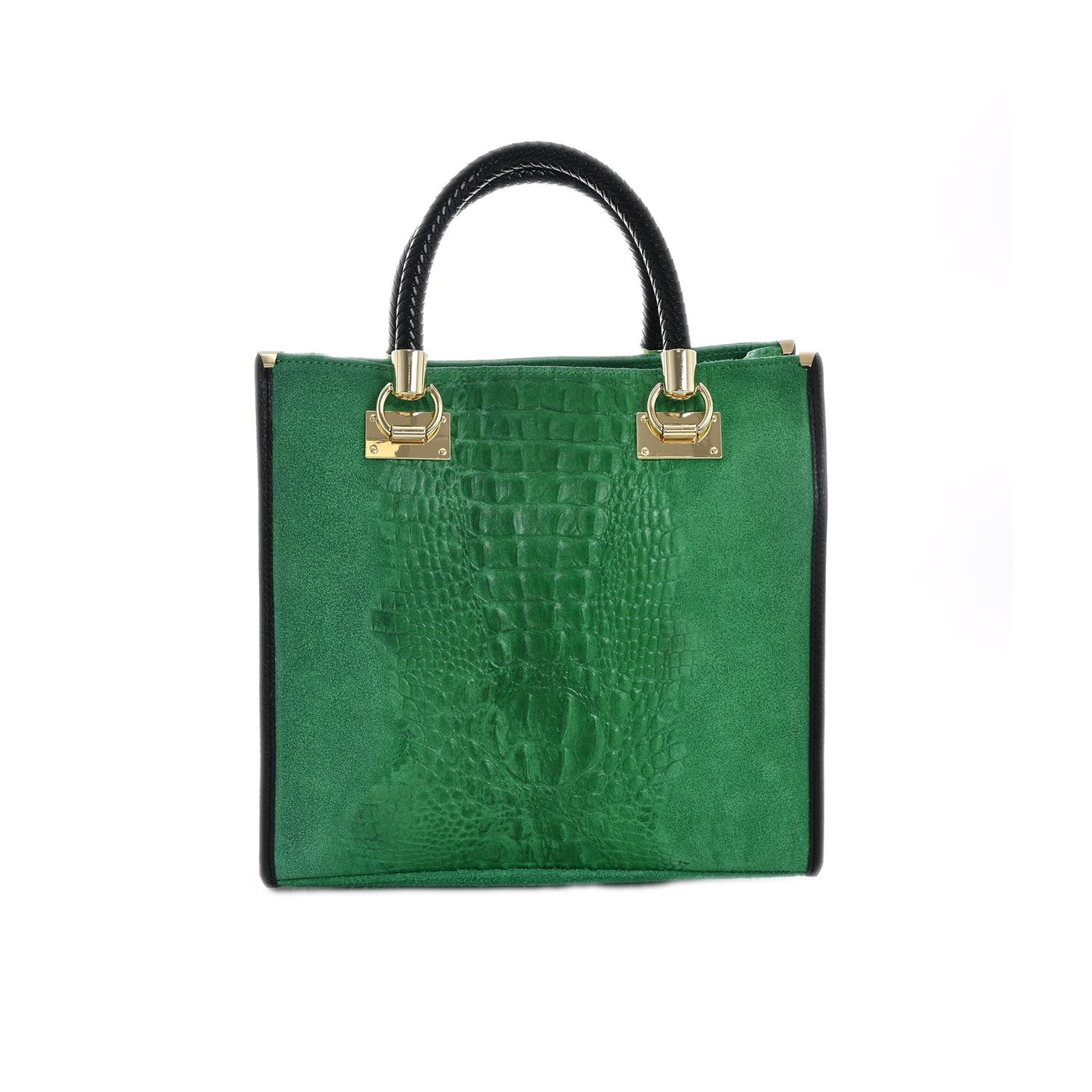 Tote Bag style bag in leather with GB texture