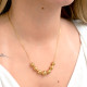 Gold plated necklace bolas de viana GB