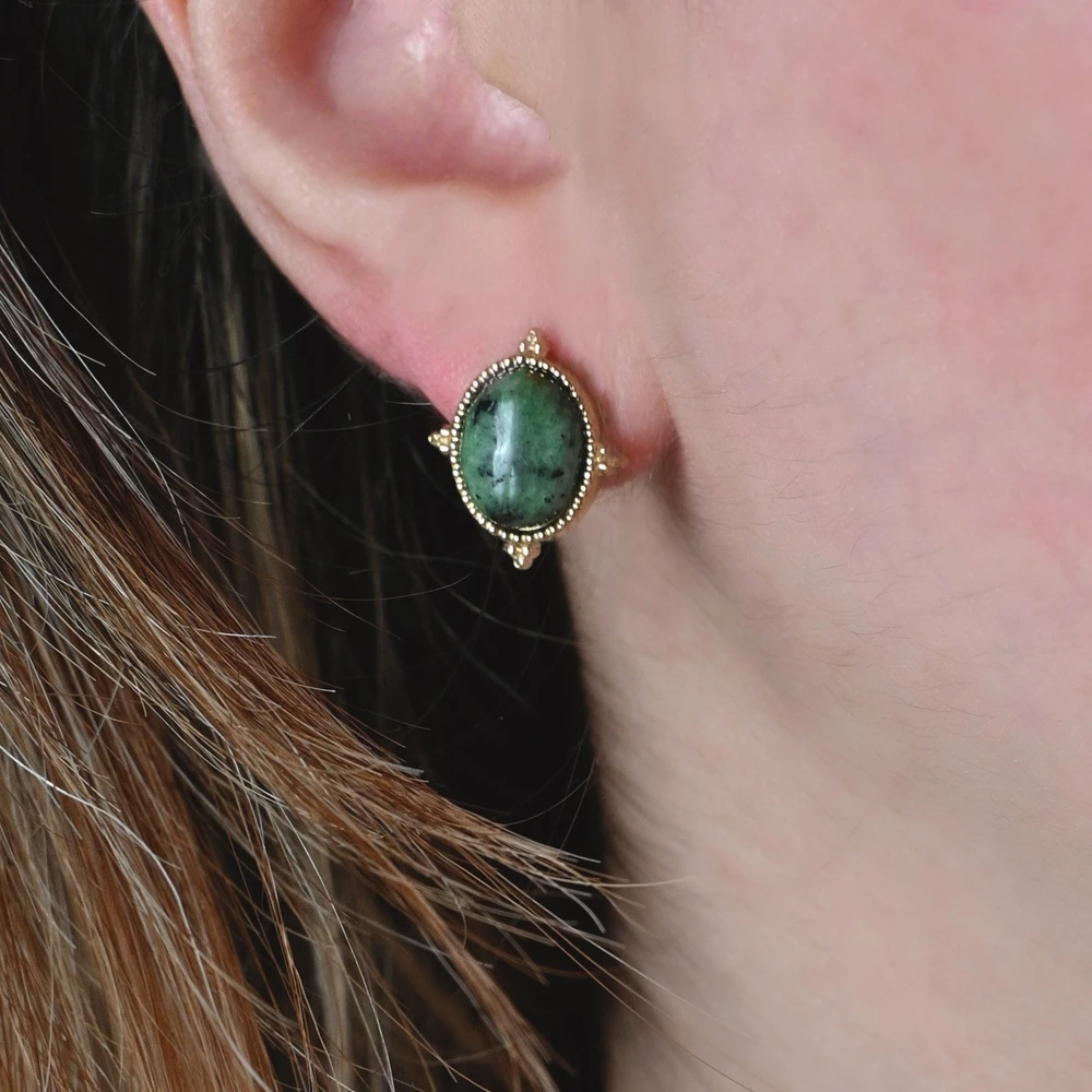 Pendientes en acero redondos GB