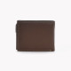 Men&#039;s leather wallet with GB button closure