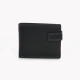 Men&#039;s leather wallet with GB button closure