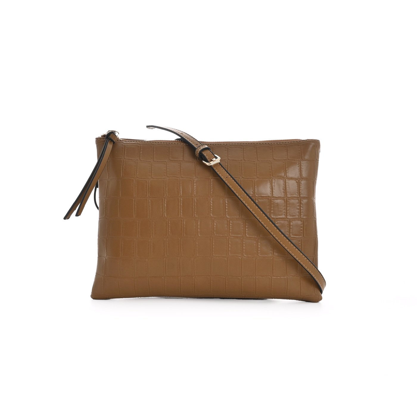 Bolso GB estilo clutch textura cocodrilo