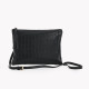 Bolsa estilo clutch com textura croco GB