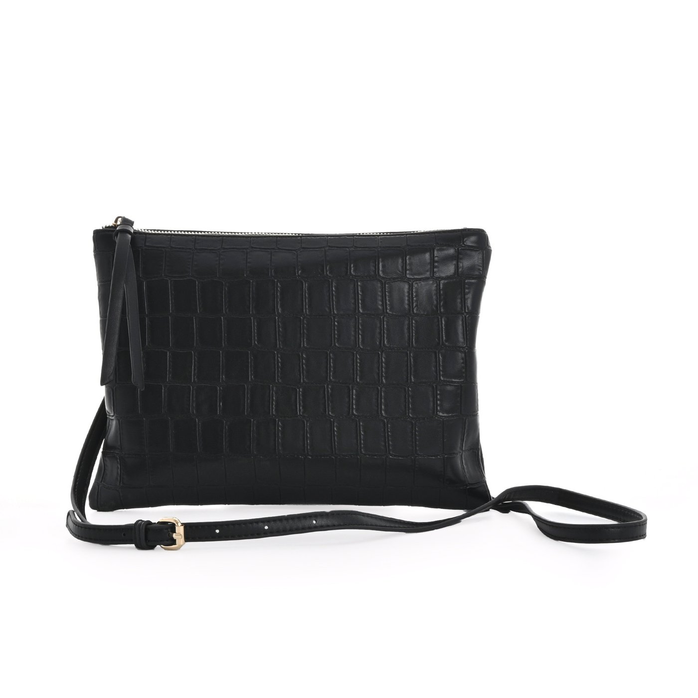 GB croco texture clutch style bag