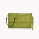 Clutch style bag with GB closure and flap