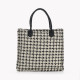 Borsa GB in tessuto stampa plaid