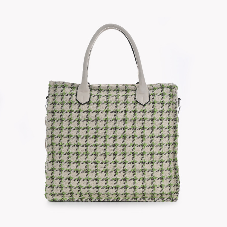 Borsa GB in tessuto stampa plaid