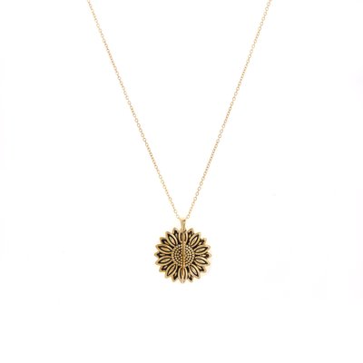 Collar de acero girasol GB