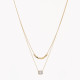 Collier double en acier rectangulaire GB