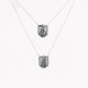 Necklace in steel scapular GB