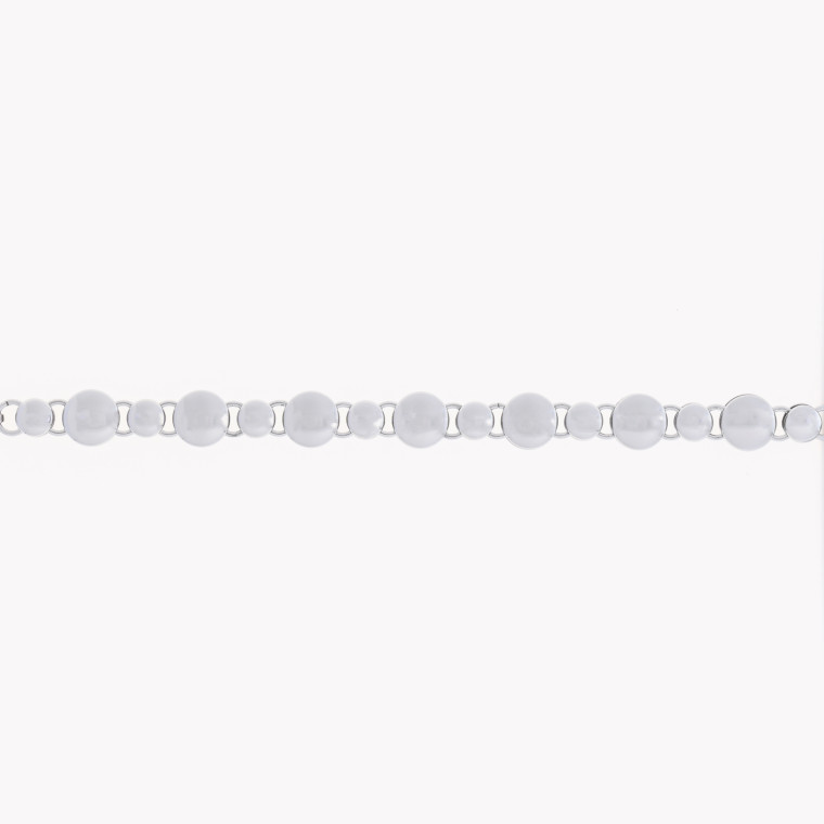 Steel bracelet with balls GB